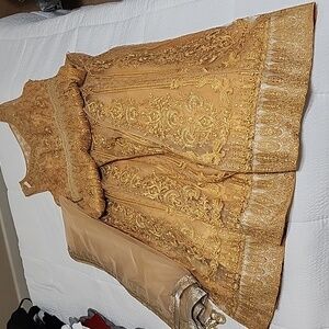 Indian sleeveless formal Dress